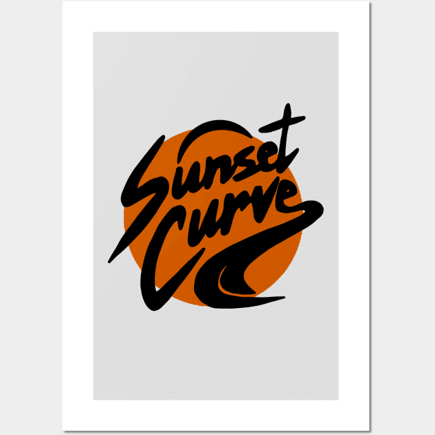 sunset curve logo Wall Art by yazriltri_dsgn